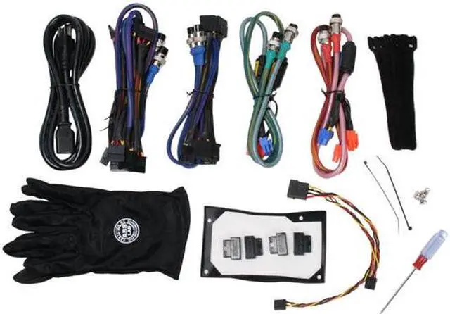 Alt view image 10 of 17 - ABS Tagan BZ Series BZ1300 1300 W ATX12V / EPS12V SLI Ready CrossFire Ready PipeRock type modular cable with colorful LED Active PFC Patent Piperock Modular Power Supply