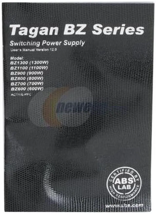 Alt view image 15 of 17 - ABS Tagan BZ Series BZ1300 1300 W ATX12V / EPS12V SLI Ready CrossFire Ready PipeRock type modular cable with colorful LED Active PFC Patent Piperock Modular Power Supply