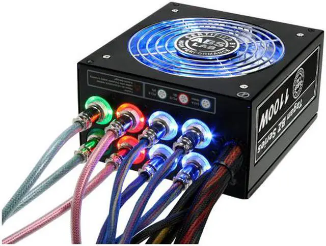 Alt view image 3 of 16 - ABS Tagan BZ Series BZ1100 1100 W ATX12V / EPS12V SLI Ready CrossFire Ready 80 PLUS Certified PipeRock type modular cable with colorful LED Active PFC Patent Piperock Modular Power Supply