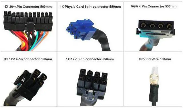Alt view image 15 of 16 - ABS Tagan BZ Series BZ1100 1100 W ATX12V / EPS12V SLI Ready CrossFire Ready 80 PLUS Certified PipeRock type modular cable with colorful LED Active PFC Patent Piperock Modular Power Supply