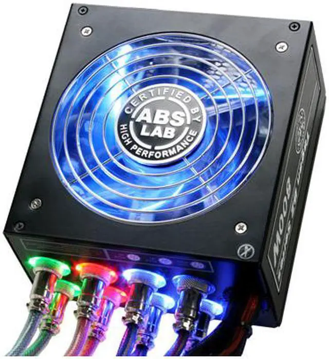 Alt view image 2 of 18 - ABS Tagan BZ Series BZ800 800 W ATX12V / EPS12V SLI Ready CrossFire Ready 80 PLUS Certified PipeRock type modular cable with colorful LED Active PFC Patent Piperock Modular Power Supply