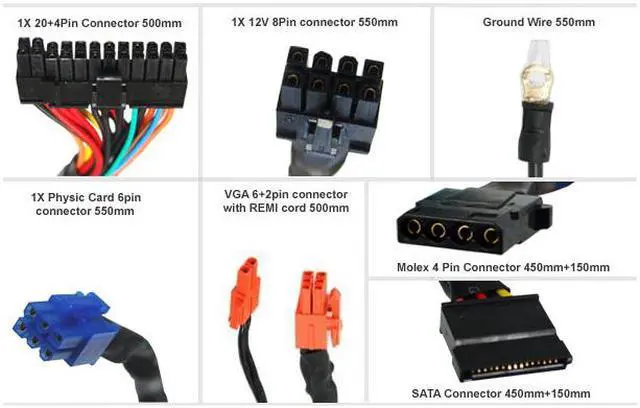 Alt view image 18 of 18 - ABS Tagan BZ Series BZ700 700 W ATX12V / EPS12V SLI Ready CrossFire Ready 80 PLUS Certified PipeRock type modular cable with colorful LED Active PFC Patent Piperock Modular Power Supply