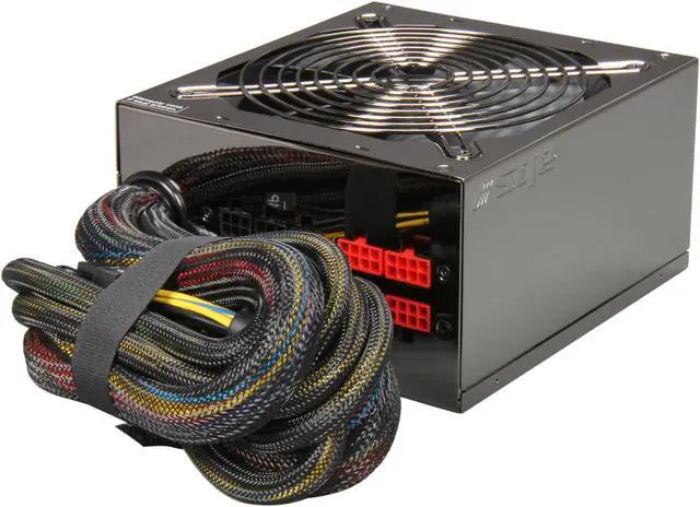 Alt view image 4 of 7 - ABS Majesty series MJ1100-M Continuous 1100W@50°C ATX12V/EPS12V 80 PLUS GOLD Certified, Single 12V Rail, Modular Flat Cable Design, Active-PFC  "Compatible with Core i7, i5" Power Supply