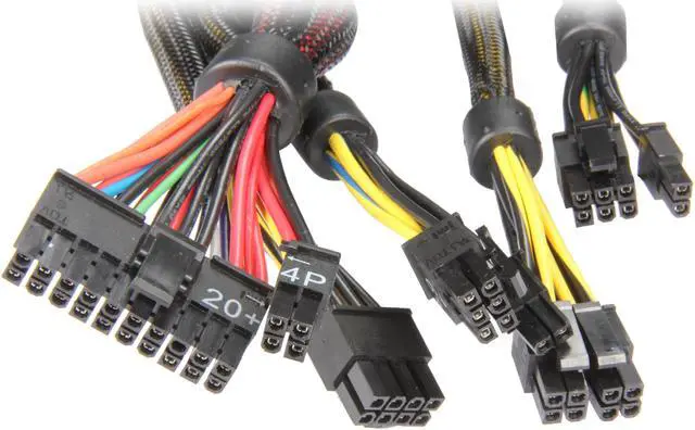 Alt view image 5 of 7 - ABS Majesty series MJ1100-M Continuous 1100W@50°C ATX12V/EPS12V 80 PLUS GOLD Certified, Single 12V Rail, Modular Flat Cable Design, Active-PFC  "Compatible with Core i7, i5" Power Supply