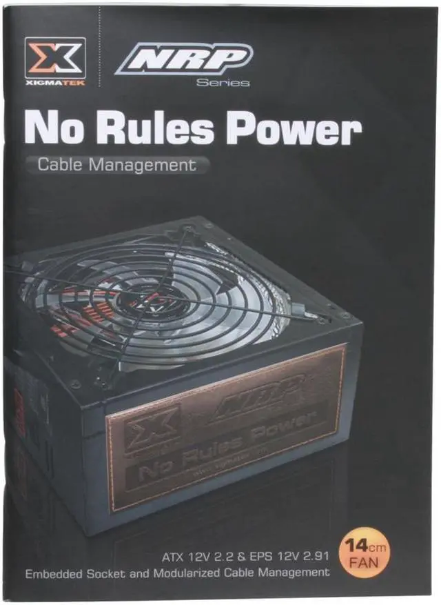 Alt view image 10 of 11 - XIGMATEK MC NRP-MC751 750 W ATX12V Ver.2.2 / EPS12V Ver. 2.92 SLI Ready CrossFire Ready 80 PLUS Certified Modular Active PFC Power Supply