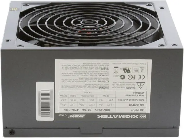 Alt view image 6 of 12 - XIGMATEK NRP-PC Series ACXTNRP-PC402 400 W ATX12V Ver.2.3 80 PLUS BRONZE Certified Active PFC Power Supply