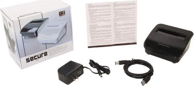 Alt view image 5 of 5 - XIGMATEK Secure III Extreme Speed Docking Station CPH-SPHET-U08 2.5" & 3.5" Black USB 3.0 6.0GB