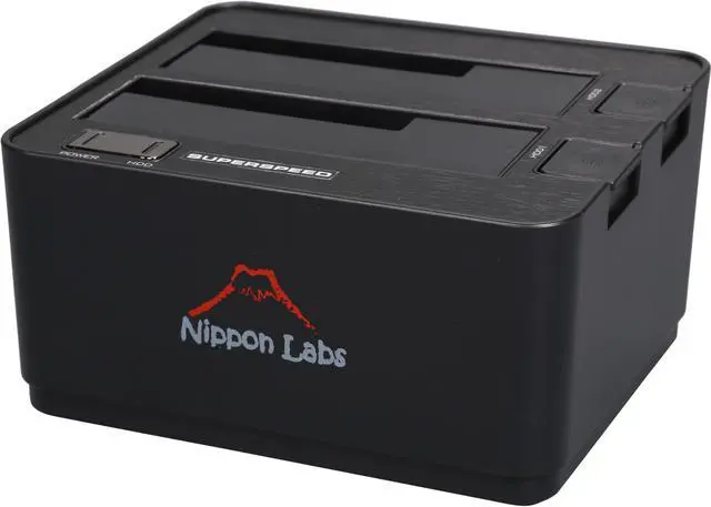 Main image of Nippon Labs NL-ST0022A 2.5" & 3.5" SATA I/II/III USB 3.0 2-Bay Hard Drive Docking Station, Beige - OEM