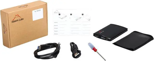 Alt view image 5 of 5 - Nippon Labs NL-ST0024B 2.5" Black SATA I/II USB 3.0 2.5" Enclosure USB3.0 to SATA - OEM