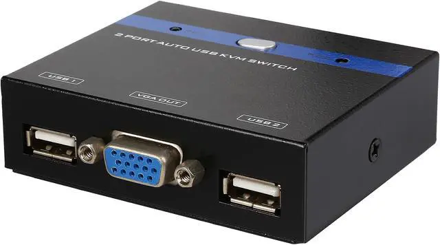 Main image of Nippon Labs KVM-2R-4FT Switch Selector for 2 Computers with 2 Ports of USB Female, Black