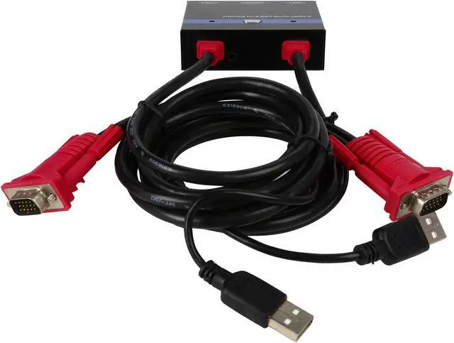 Alt view image 4 of 7 - Nippon Labs KVM-2R-4FT Switch Selector for 2 Computers with 2 Ports of USB Female, Black