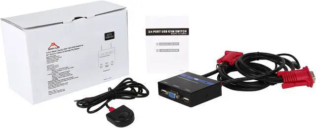 Alt view image 6 of 7 - Nippon Labs KVM-2R-4FT Switch Selector for 2 Computers with 2 Ports of USB Female, Black