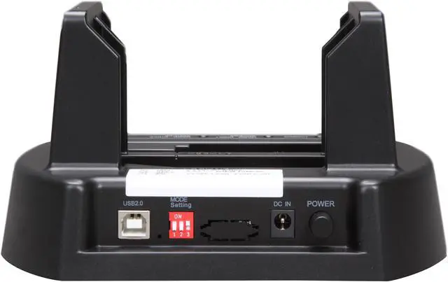 Alt view image 3 of 4 - Cavalry EN-CAHDD2B-D Plastic 2.5" & 3.5" Black SATA USB 2.0 2-Bay Hard Drive Dock w/ RAID