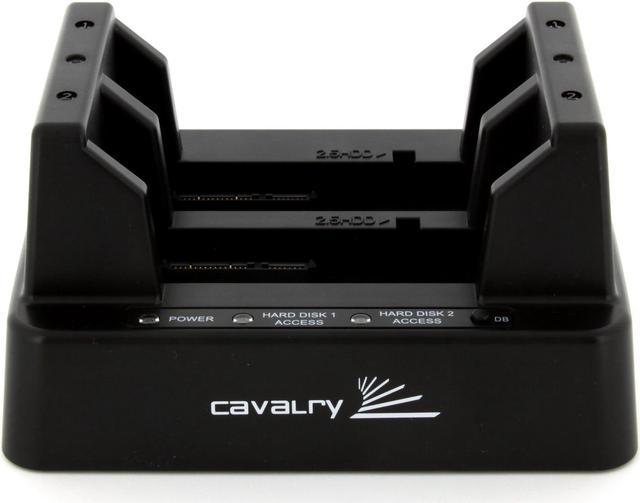 Cavalry Retriever Series EN-CAHDD2BU3C-ZB 2.5 & 3.5 Black Standalone  SATA Hard Drive Duplicator + USB 3.0 Dual-Bay Dock 