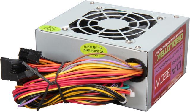 Alt view image 4 of 7 - Diablotek DA Series PSDA320M 320 W Micro ATX Power Supply