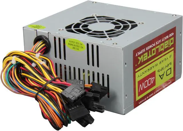Alt view image 4 of 6 - Diablotek DA Series PSDA400 400 W ATX12V Power Supply