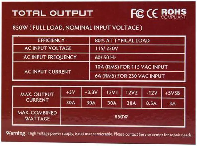 Alt view image 5 of 8 - Diablotek PHD Series PHD850 850 W ATX12V v2.2 Power Supply