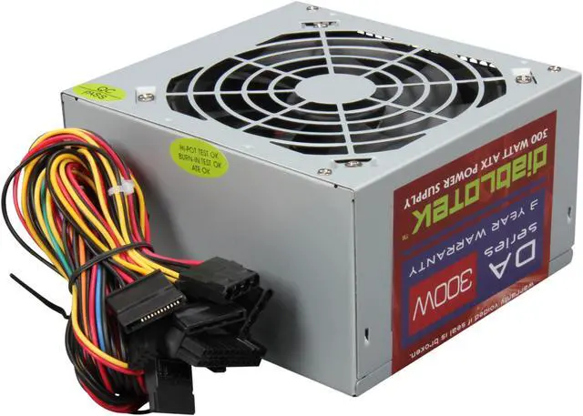 Alt view image 4 of 7 - Diablotek DA Series PSDA300 300 W ATX12V v2.31 Power Supply