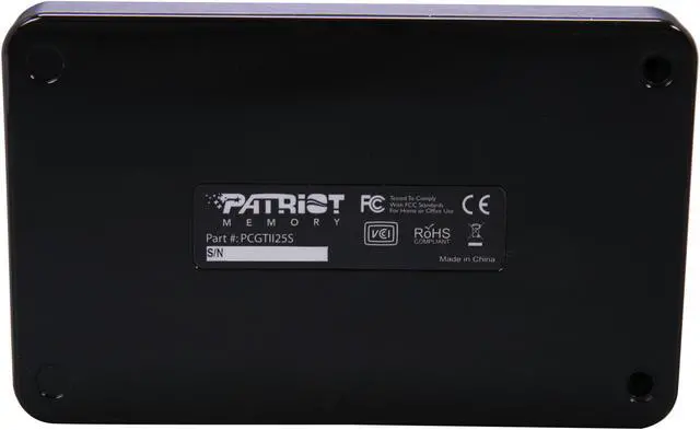 Alt view image 8 of 9 - Patriot Memory Gauntlet 2 PCGTII25S Sleek thin design with aluminum trim 2.5" Black SATA I/II USB 3.0 External Enclosure