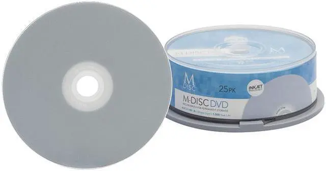 Alt view image 2 of 2 - MDisc 4.7GB DVD Recordable Media - 25 Pack InkJet Printable Model MDIJ025C