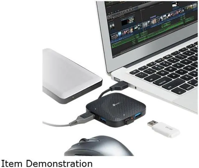 Alt view image 4 of 4 - TP-LINK UH400 USB 3.0 4-Port Portable Hub
