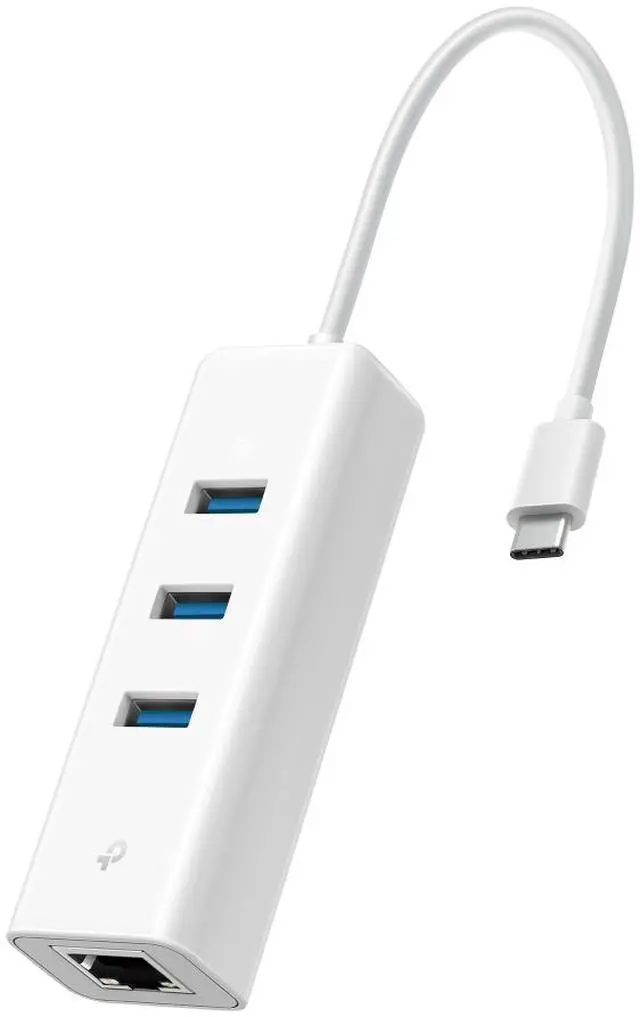 Alt view image 2 of 4 - TP-Link UE330C USB Type-C 3-Port Hub & Gigabit Ethernet Adapter