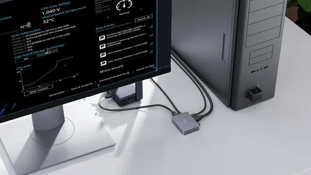 Alt view image 7 of 12 - GL.iNet Comet (GL-RM1) Remote KVM Over Internet, 4K@30Hz Tailscale Support,Remote Keyboard, Video, Mouse, Install OS Via BIOS Control, Adapted KVM Switches for Home Offices,Data Center