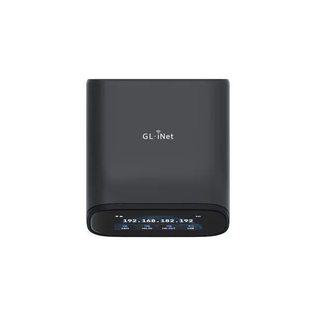 Alt view image 3 of 10 - GL.iNet Comet Pro (GL-RM10) Remote KVM Over Wi-Fi, Dual Band Wi-Fi 6, 4K@30FPS Passthrough, Touchscreen, 32GB eMMC,Tailscale Support Remote Access and ATX/fingerbot for Disaster Recovery, Home Office