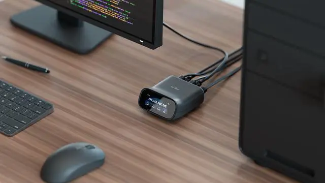 Alt view image 10 of 10 - GL.iNet Comet Pro (GL-RM10) Remote KVM Over Wi-Fi, Dual Band Wi-Fi 6, 4K@30FPS Passthrough, Touchscreen, 32GB eMMC,Tailscale Support Remote Access and ATX/fingerbot for Disaster Recovery, Home Office