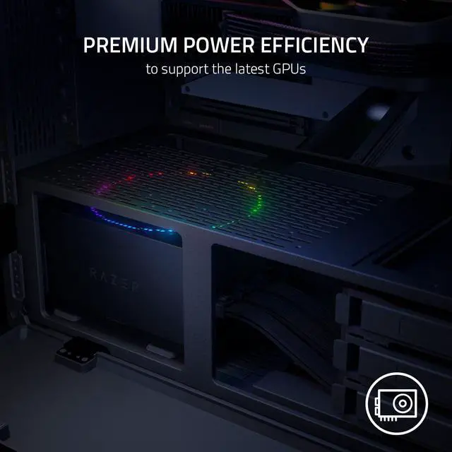 Alt view image 5 of 5 - Razer Katana 850 W ATX 80 PLUS PLATINUM Certified Full Modular Power Supplies