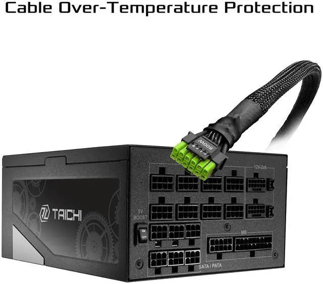 Alt view image 4 of 10 - ASRock Taichi TC-1650T 1650W 80 PLUS TITANIUM & Cybenetics TITANIUM Full Modular Power Supply, ATX3.1 & PCIe5.1 Ready with Dual Color 12V-2x6 Cables(2pcs), 10 Years Warranty