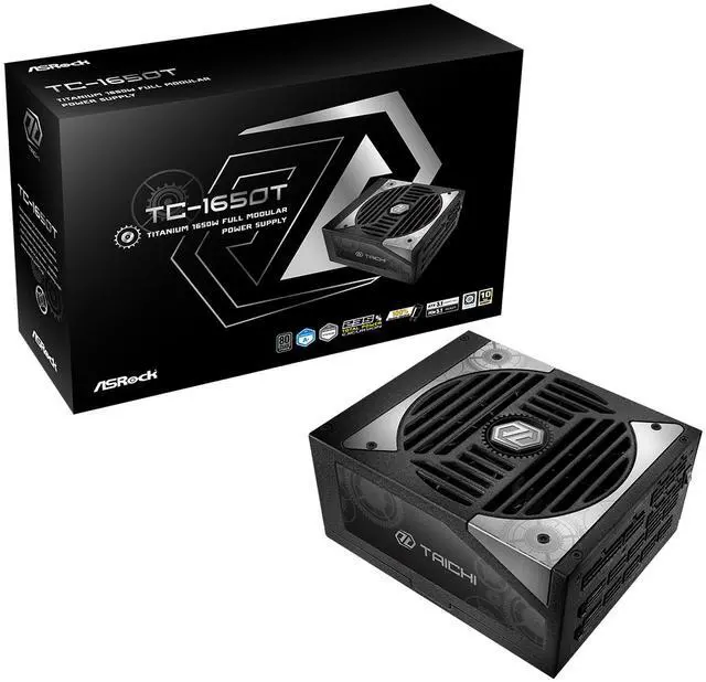 Alt view image 10 of 10 - ASRock Taichi TC-1650T 1650W 80 PLUS TITANIUM & Cybenetics TITANIUM Full Modular Power Supply, ATX3.1 & PCIe5.1 Ready with Dual Color 12V-2x6 Cables(2pcs), 10 Years Warranty