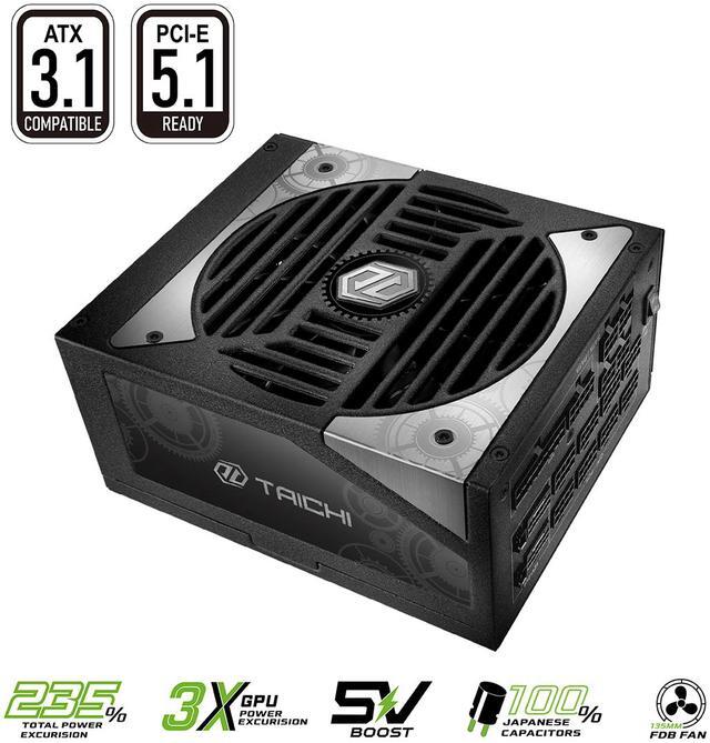Main image of ASRock Taichi TC-1300T 1300W 80 PLUS TITANIUM & Cybenetics TITANIUM Full Modular Power Supply, ATX3.1 & PCIe5.1 Ready with Dual Color 12V-2x6 Cables(2pcs), 10 Years Warranty