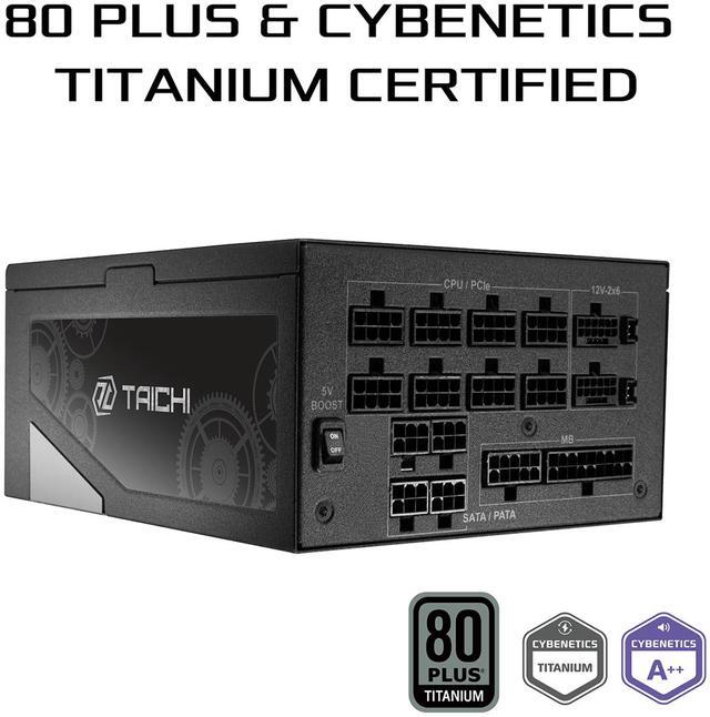 Alt view image 3 of 10 - ASRock Taichi TC-1300T 1300W 80 PLUS TITANIUM & Cybenetics TITANIUM Full Modular Power Supply, ATX3.1 & PCIe5.1 Ready with Dual Color 12V-2x6 Cables(2pcs), 10 Years Warranty