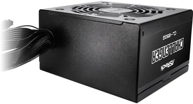 Alt view image 4 of 6 - ASRock Challenger CL-850G 850W 80 PLUS GOLD Certified Non-Modular Power Supply, ATX3.1 & PCIe5.1 Ready with Dual Color 12V-2x6 Cable, 5 Years Warranty