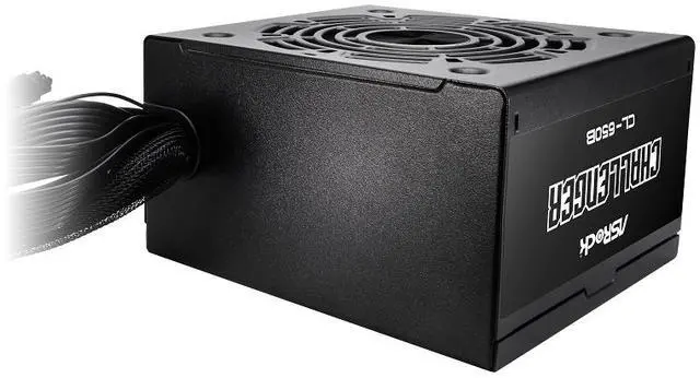 Alt view image 3 of 9 - ASRock Challenger CL-650B 650W 80 PLUS BRONZE Certified Non-Modular Power Supply, 5 Years Warranty