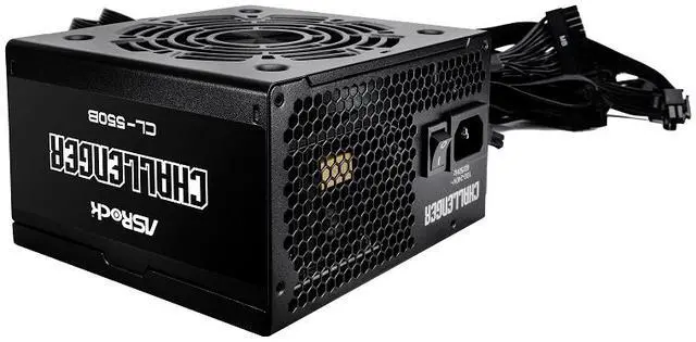 Alt view image 2 of 9 - ASRock Challenger CL-550B 550W 80 PLUS BRONZE Certified Non-Modular Power Supply, 5 Years Warranty