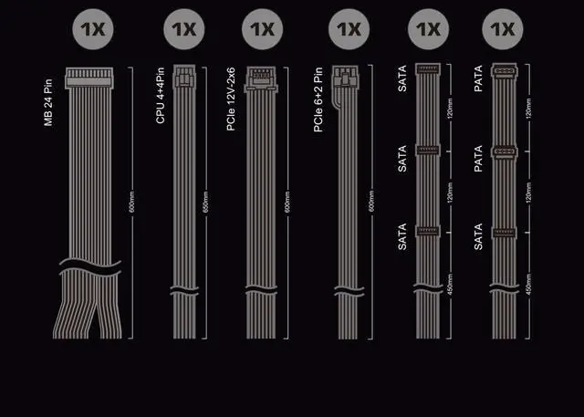 Alt view image 7 of 7 - ASRock PRO Series PRO-750B 750 W ATX 3.1 Compatible 80 PLUS BRONZE Certified Power Supply
