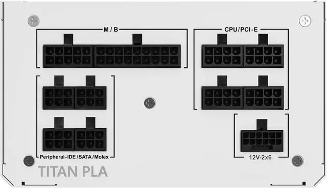 Alt view image 6 of 6 - Montech TITAN PLA 850 850 W ATX12V / EPS12V 80 PLUS PLATINUM Certified Full Modular Active PFC Power Supply
