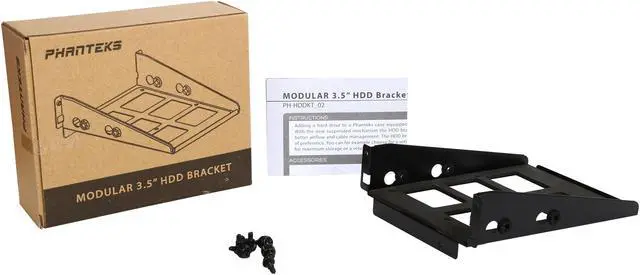 Alt view image 6 of 6 - Phanteks PH-HDDKT_02 Modular HDD Bracket Specific for Evolv ATX, Pro M case upgraded