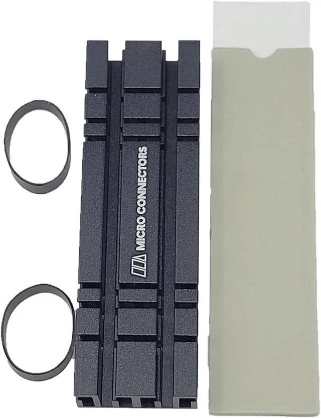 Alt view image 6 of 6 - Micro Connectors M.2 NVMe SSD 10mm Standard Size Heat Sink (NGFFM2-HS803-BK)