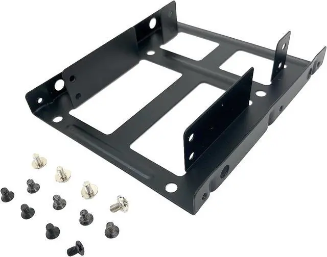 Alt view image 2 of 3 - Micro Connectors L02-35252 Dual 2.5" Metal SSD/HDD Mounting Kit for two 2.5" SSD/HDD to 3.5" drive bay