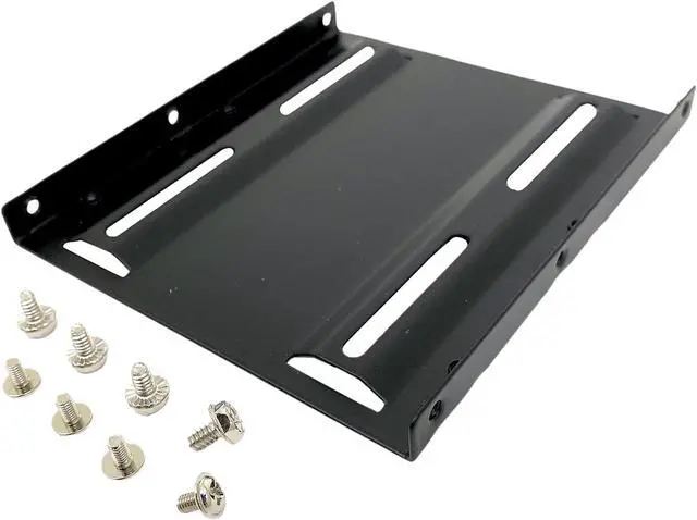 Alt view image 2 of 3 - Micro Connectors L02-35250B Single 2.5" Metal HDD/SSD Mounting Kit for 2.5" SSD/HDD to 3.5" drive bay
