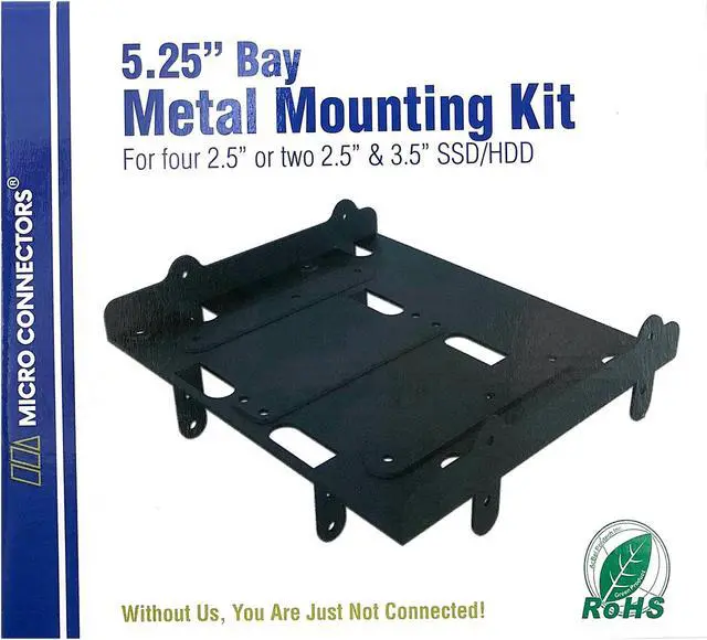 Alt view image 3 of 3 - Micro Connectors L02-523 HDD/SSD Mounting Kit for four 2.5" SSD/HDD or two 2.5" and one 3.5" SSD/HDD