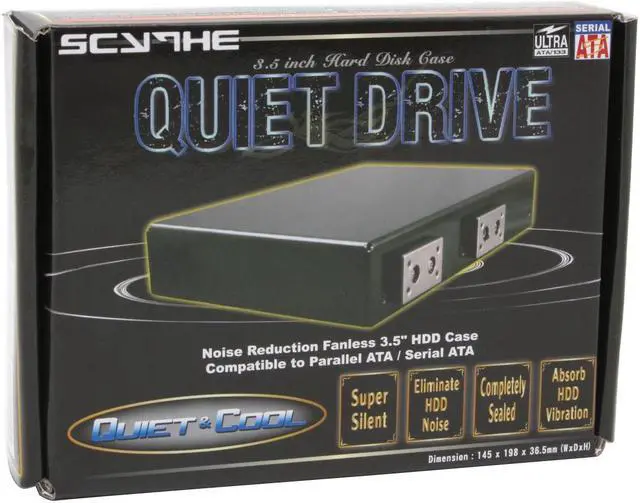 Alt view image 5 of 5 - Scythe SQD-1000 "Quiet Drive" Internal HDD Silencer for 2.5 & 3.5 inch HDD on 5.25inch bay