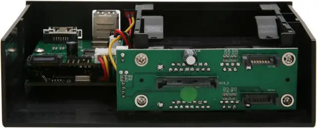 Alt view image 4 of 5 - Scythe SCKMRK-5 Kama Rack 5 Mobile Rack for two 2.5" SATA HDD/SSD w/ Card Reader & USB/e-SATA Port