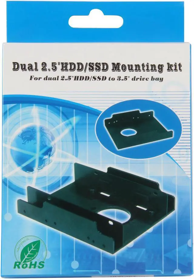 Alt view image 5 of 5 - Nippon Labs HDB-252 Dual 2.5" HDD/SS Plastic Bracket - OEM