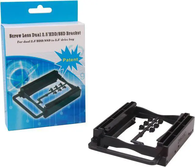 Alt view image 5 of 5 - Nippon Labs HDB-252A Screw Less Dual 2.5" HDD/SS Plastic Bracket Black Color