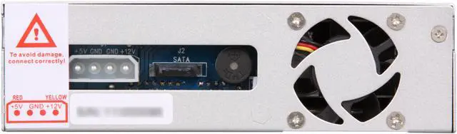 Alt view image 4 of 5 - Vantec EZ Swap 4 3.5" Aluminum Removable Trayless SATA Hard Drive Rack With LCD and Fan - Model MRK-401ST-BK