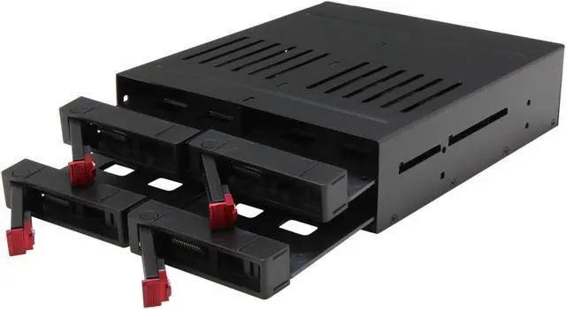 Alt view image 5 of 6 - Vantec EZ Swap F4 MRK-425ST-BK 4 Bay 2.5" SATA 6Gb/s SSD/HDD Removable Rack, SATA III ready (Supports 9.5 & 12.5mm height SSD/HDD)